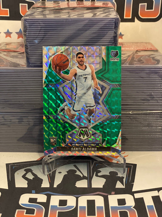 2021 Panini Mosaic (Green Prizm) Santi Aldama Rookie #229