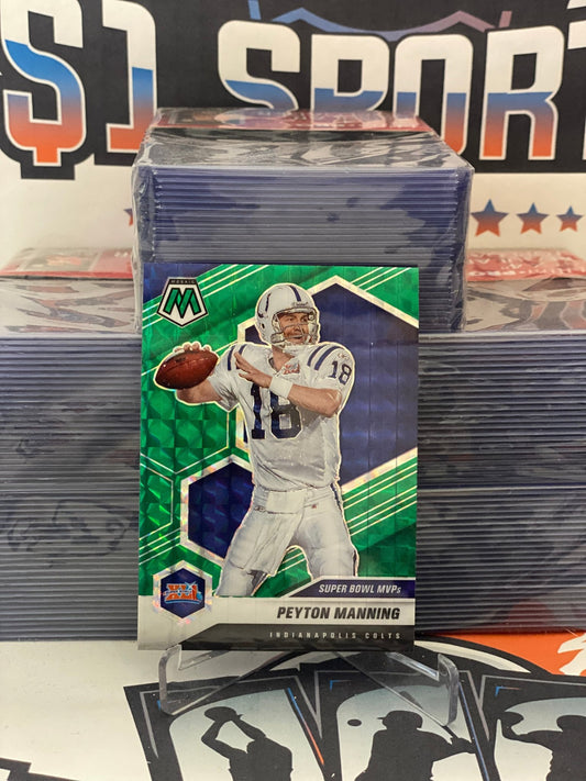 2021 Panini Mosaic (Green Prizm, Super Bowl MVPs) Peyton Manning #287