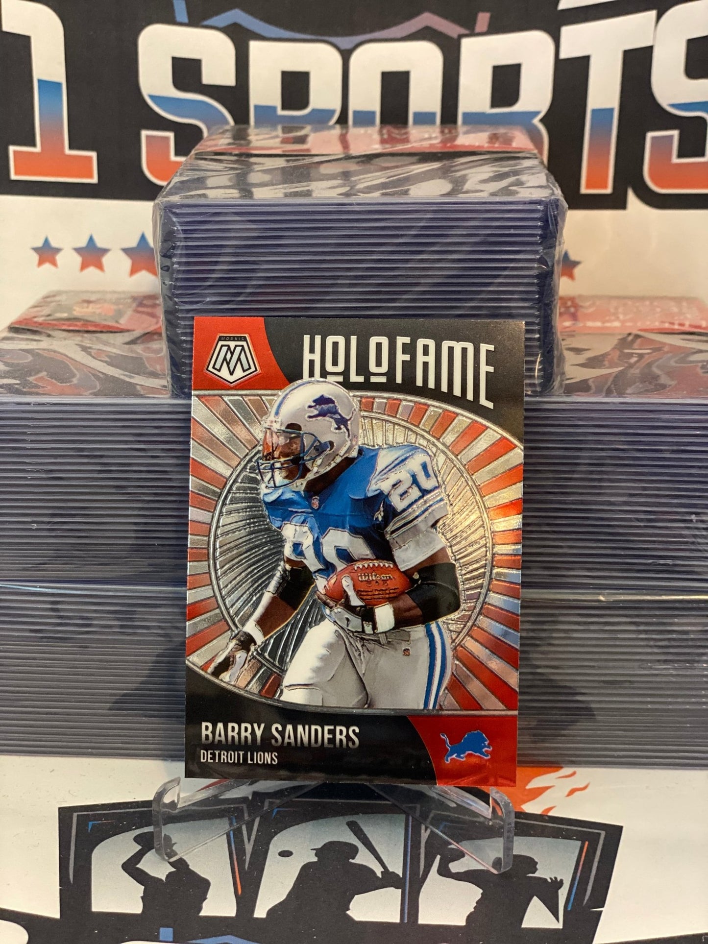 2021 Panini Mosaic (HoloFame) Barry Sanders #3