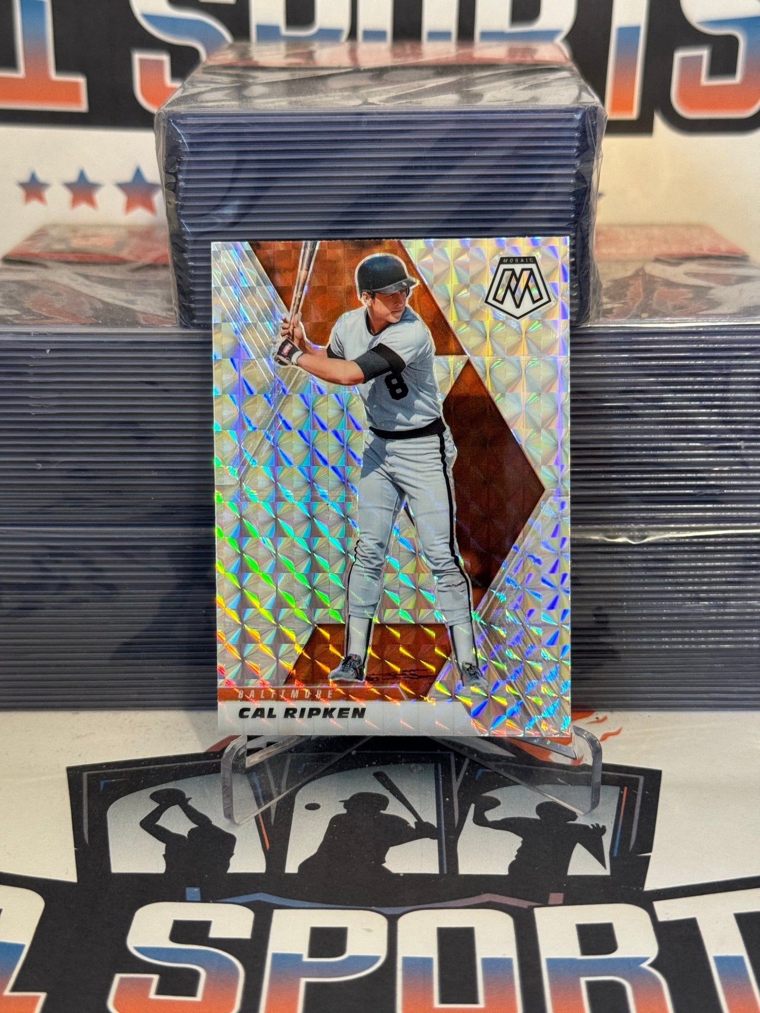 2021 Panini Mosaic (Mosaic Prizm) Cal Ripken Jr. #76