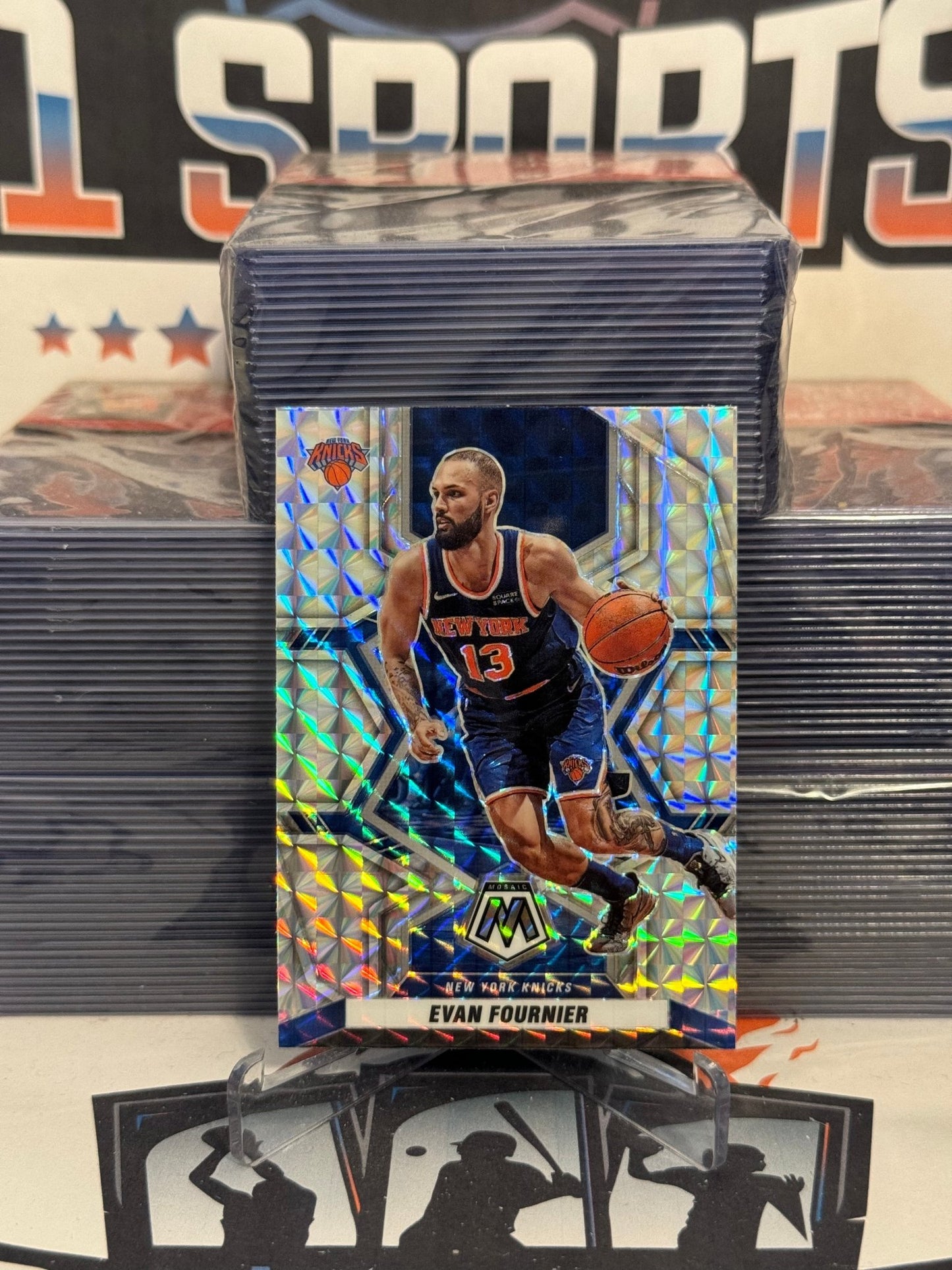 2021 Panini Mosaic (Mosaic Prizm) Evan Fournier #163