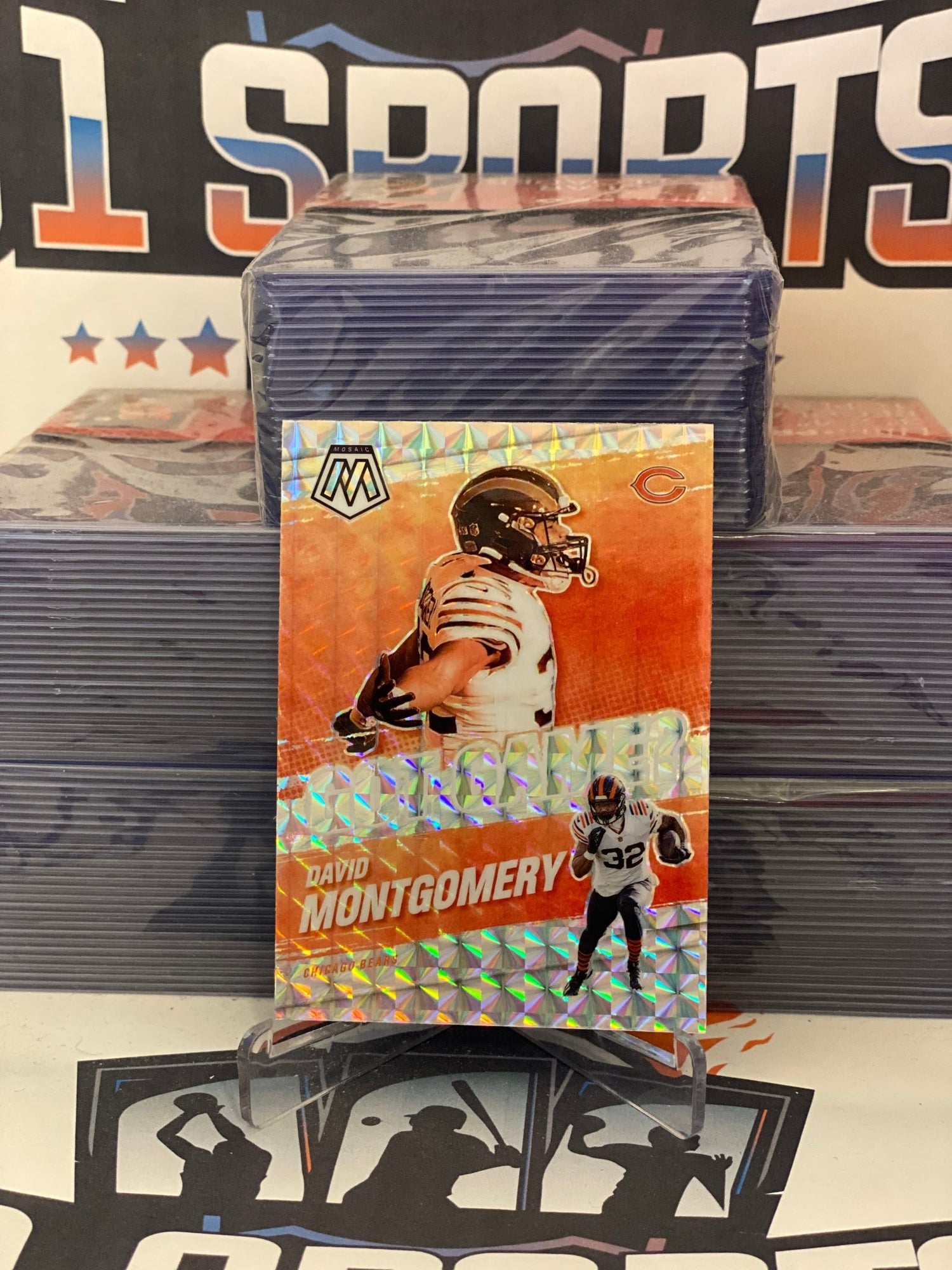 2021 Panini Mosaic (Mosaic Prizm, Got Game?) David Montgomery #GG-13