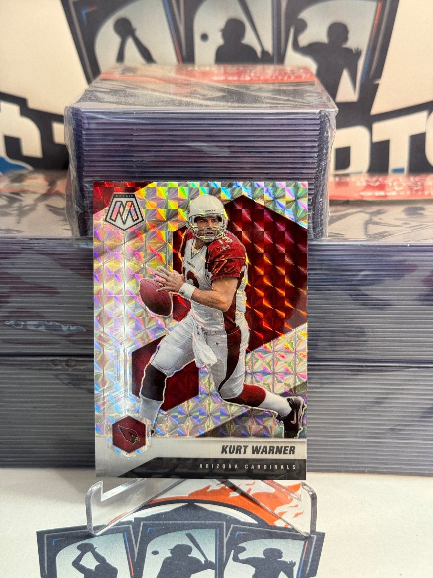 2021 Panini Mosaic (Mosaic Prizm) Kurt Warner #9