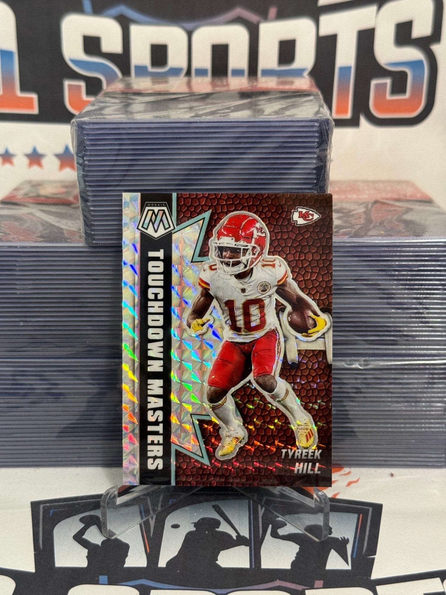 2021 Panini Mosaic (Mosaic Prizm, Touchdown Masters) Tyreek Hill #TM-4