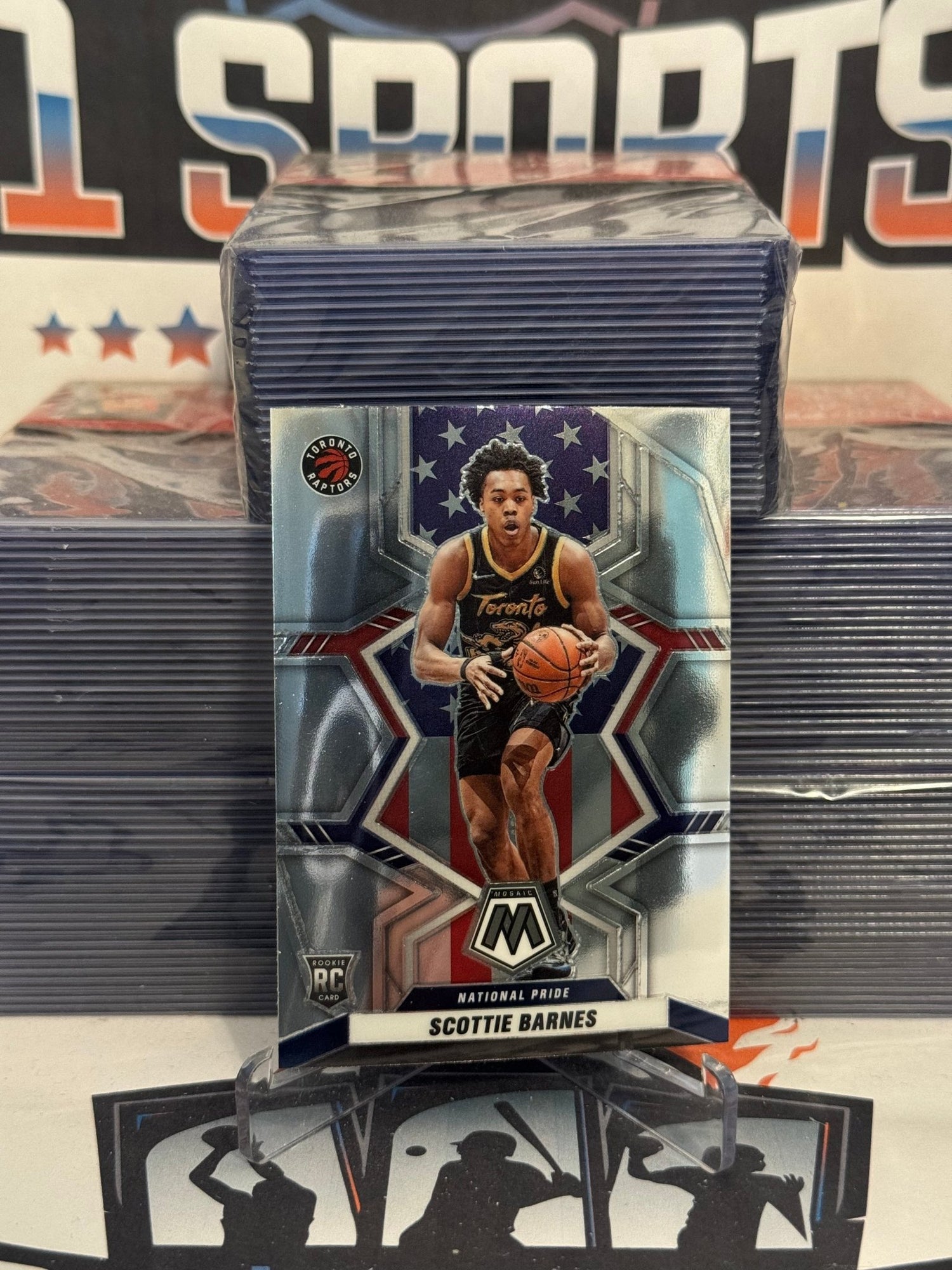 2021 Panini Mosaic (National Pride) Scottie Barnes Rookie #257