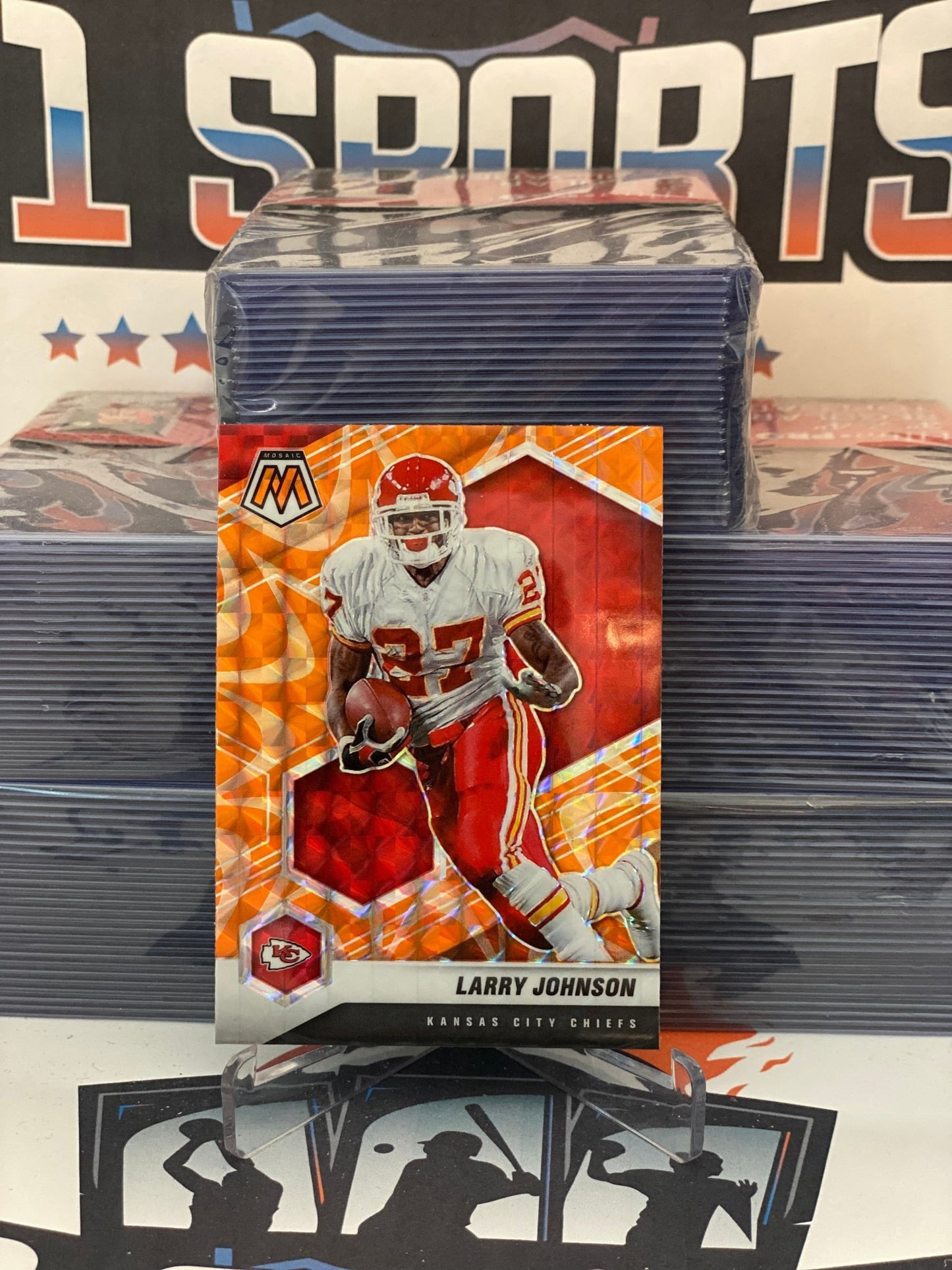 2021 Panini Mosaic (Orange Reactive Prizm) Larry Johnson #3