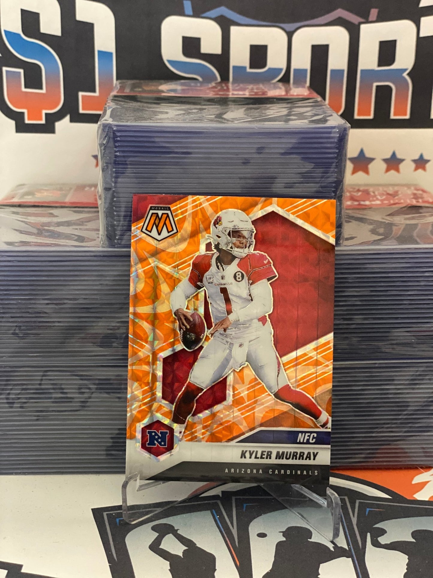 2021 Panini Mosaic (Orange Reactive Prizm, NFC) Kyler Murray #204