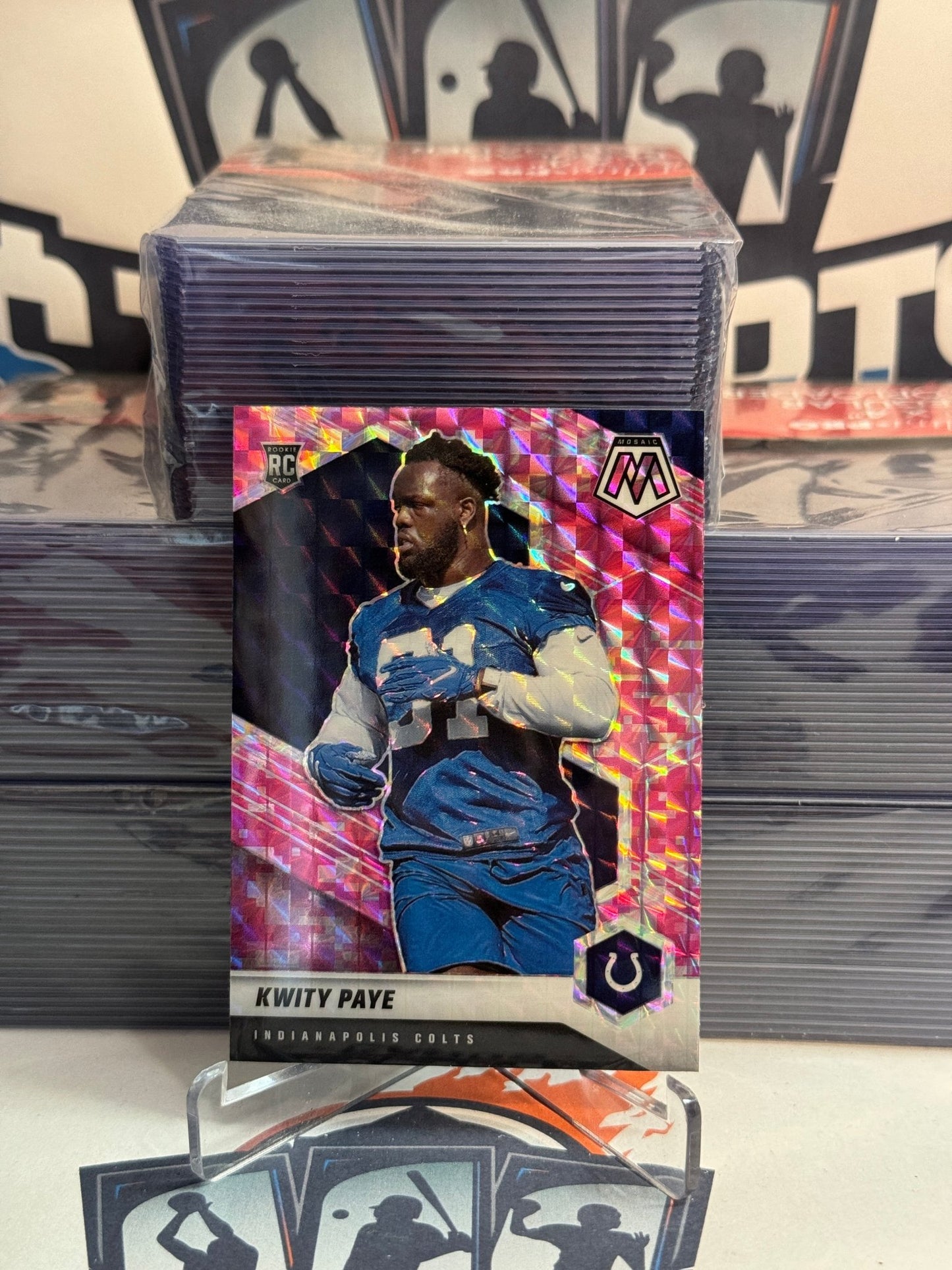 2021 Panini Mosaic (Pink Camo Prizm) Kwity Paye Rookie #351