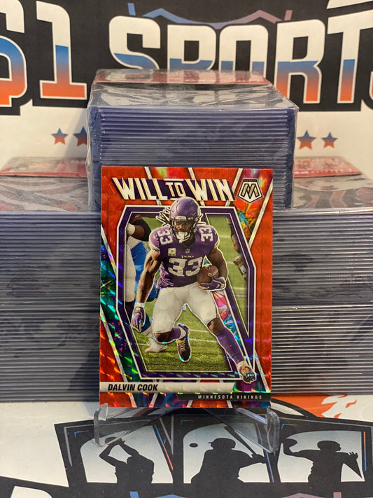 2021 Panini Mosaic (Red Prizm, Will to Win) Dalvin Cook #WW-12