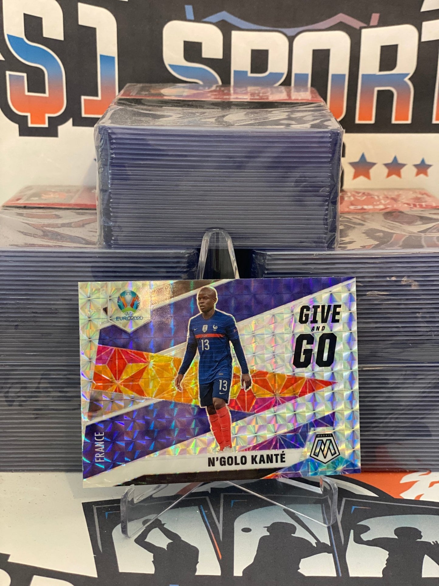 2021 Panini Mosaic UEFA (Mosaic Prizm, Give & Go) N'Golo Kante #27