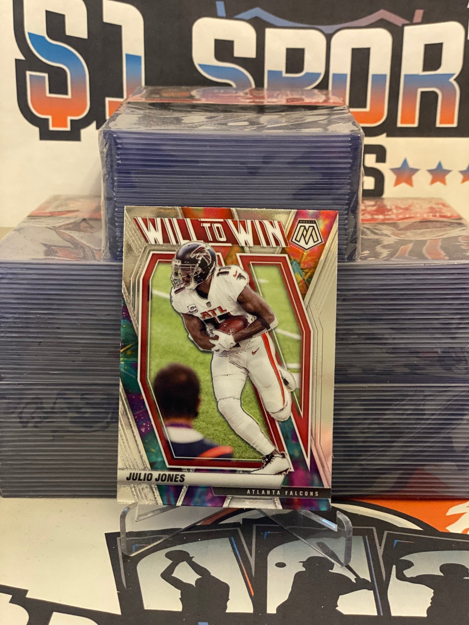 2021 Panini Mosaic (Will to Win) Julio Jones #WW-14