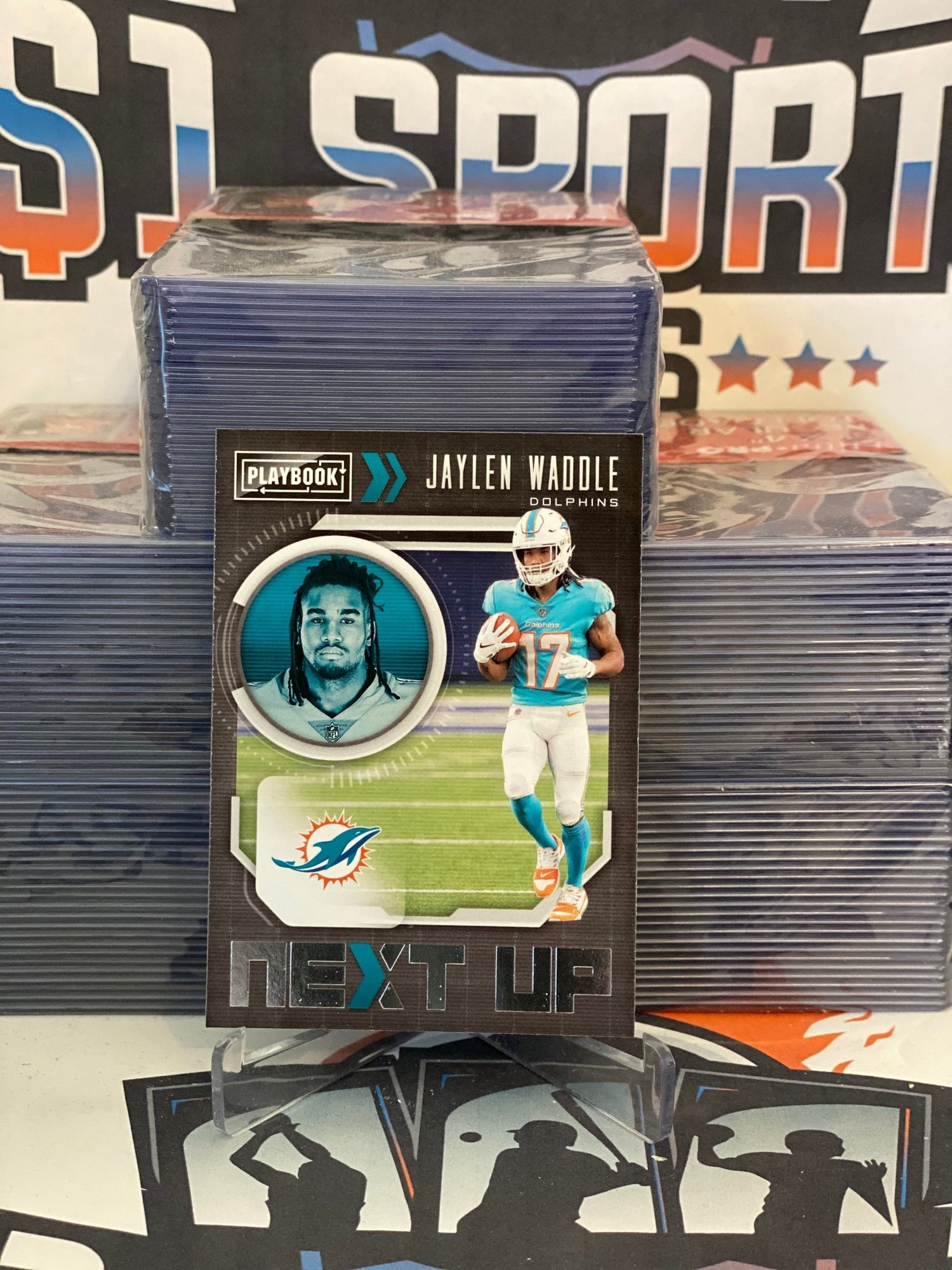2021 Panini Playbook (Next Up) Jaylen Waddle Rookie #NXT-JWA
