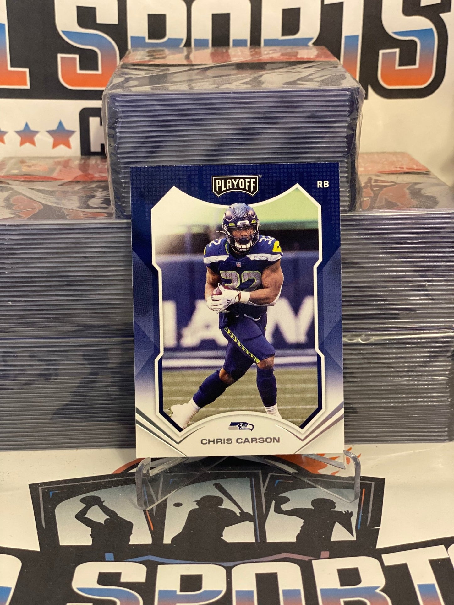 2021 Panini Playoff Chris Carson #198