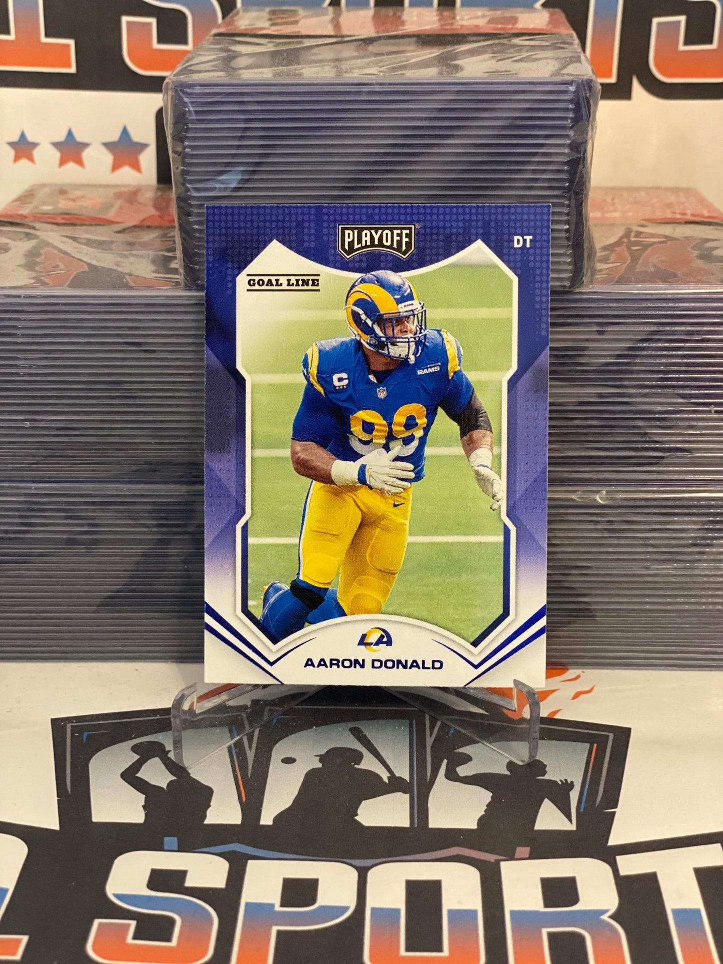 2021 Panini Playoff (Goal Line) Aaron Donald #186