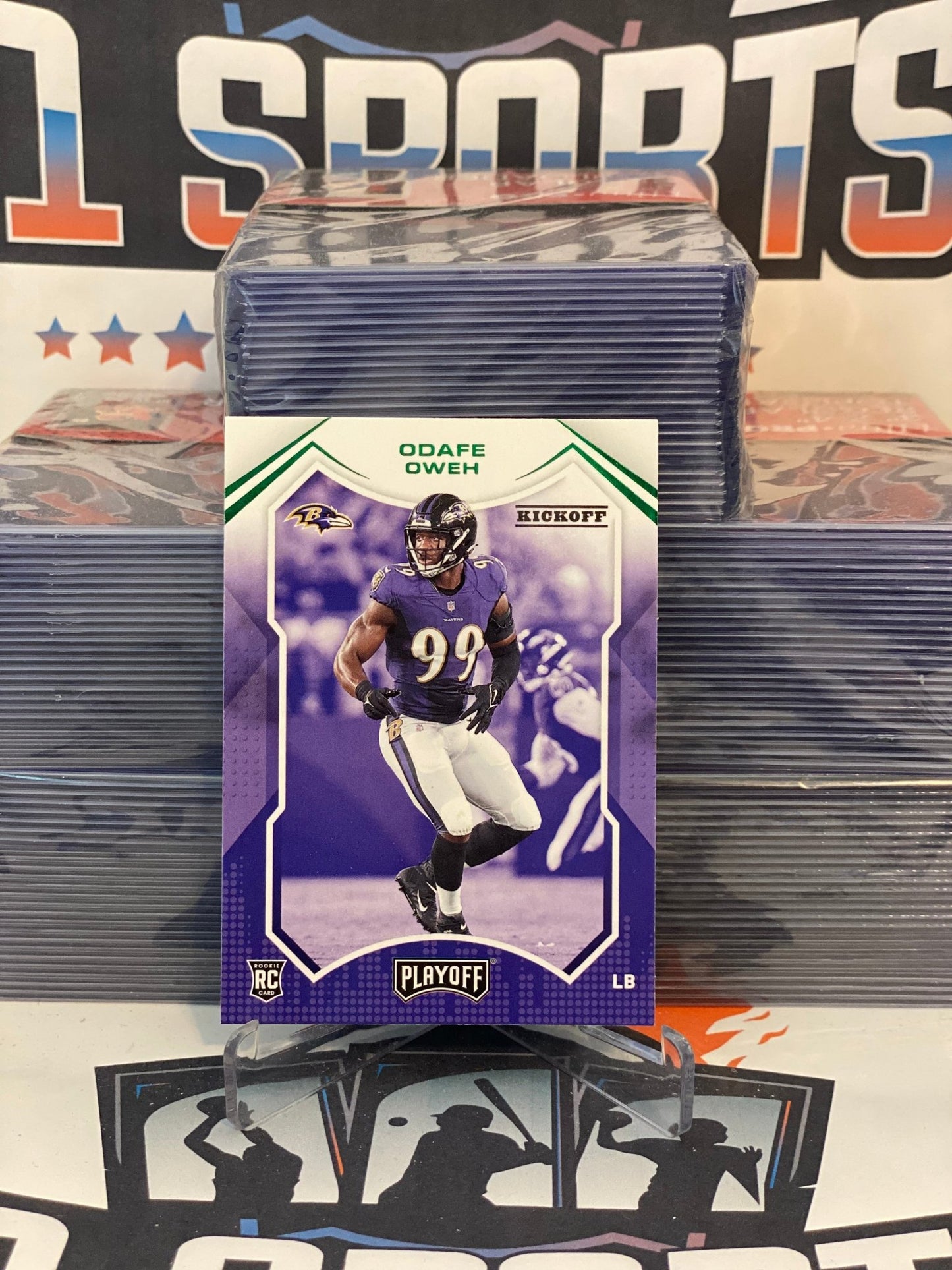 2021 Panini Playoff (Green) Odafe Oweh Rookie #255