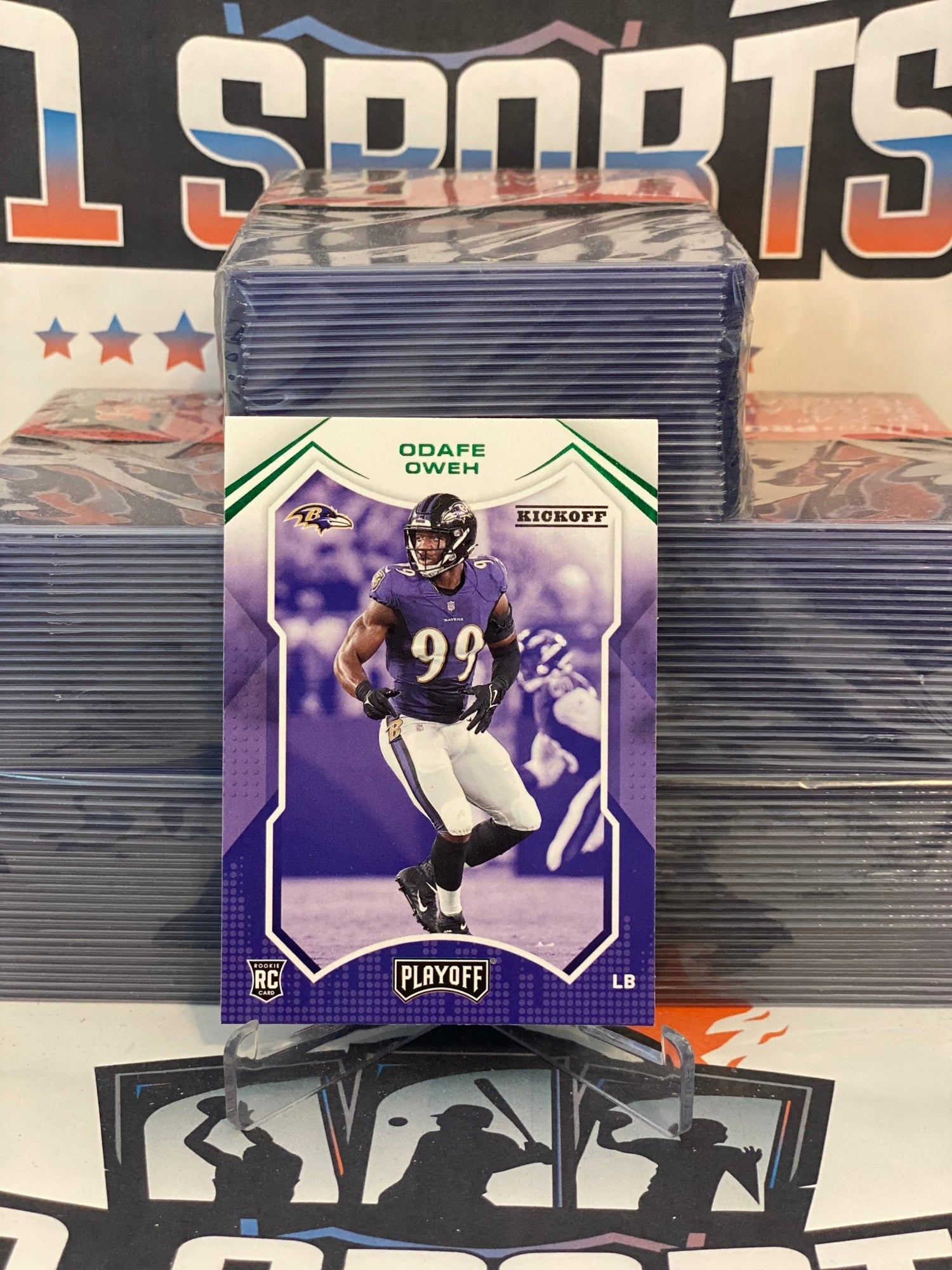 2021 Panini Playoff (Green) Odafe Oweh Rookie #255