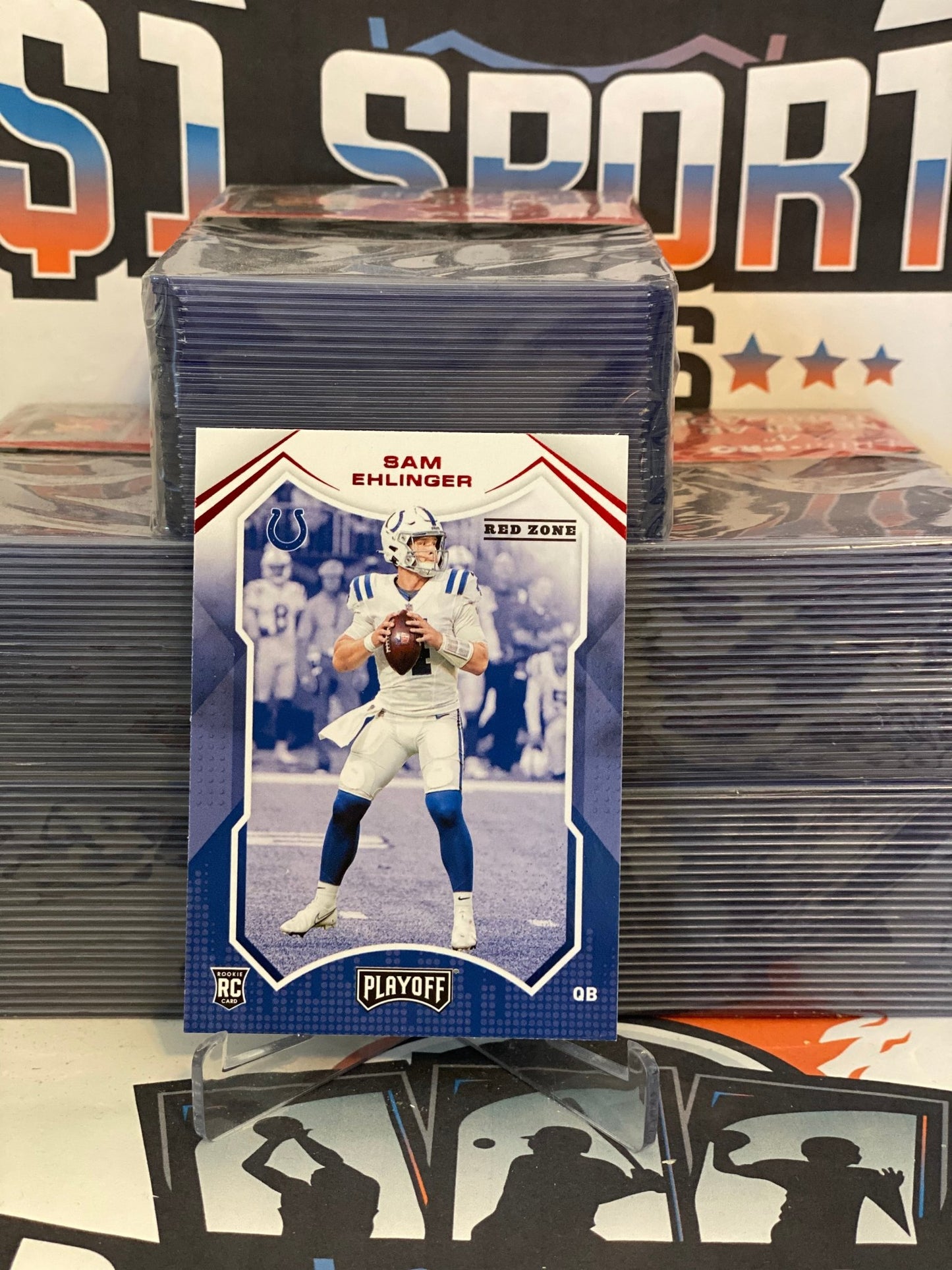 2021 Panini Playoff (Red Zone) Sam Ehlinger Rookie #300