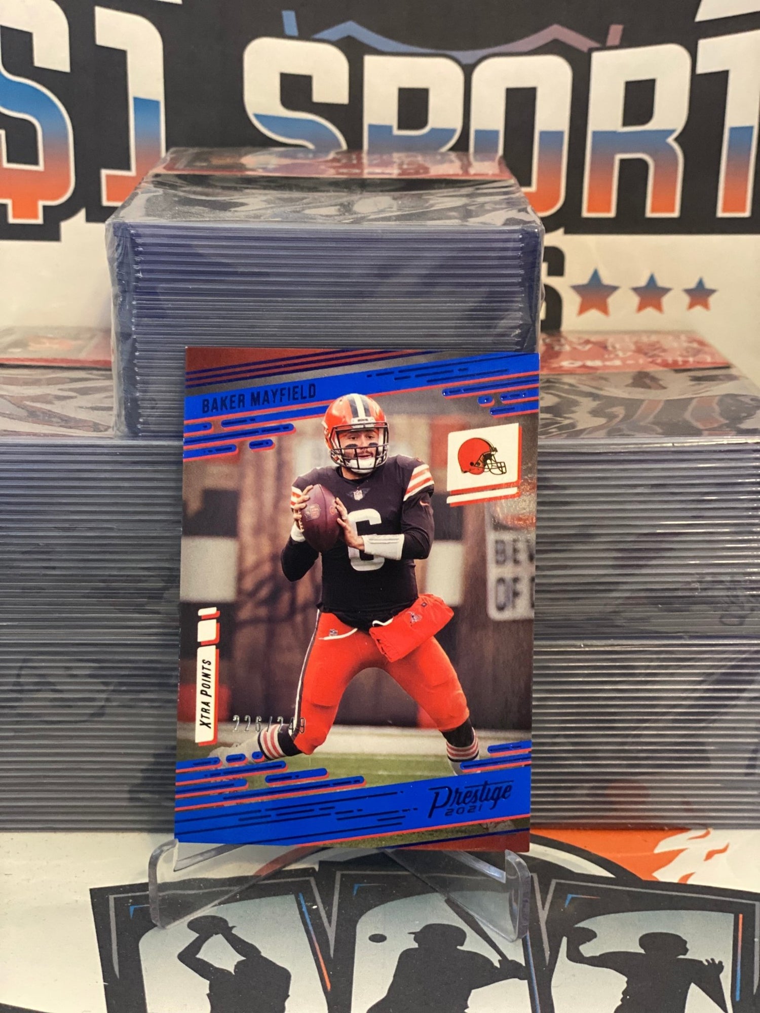 2021 Panini Prestige (Blue 226/249) Baker Mayfield #122