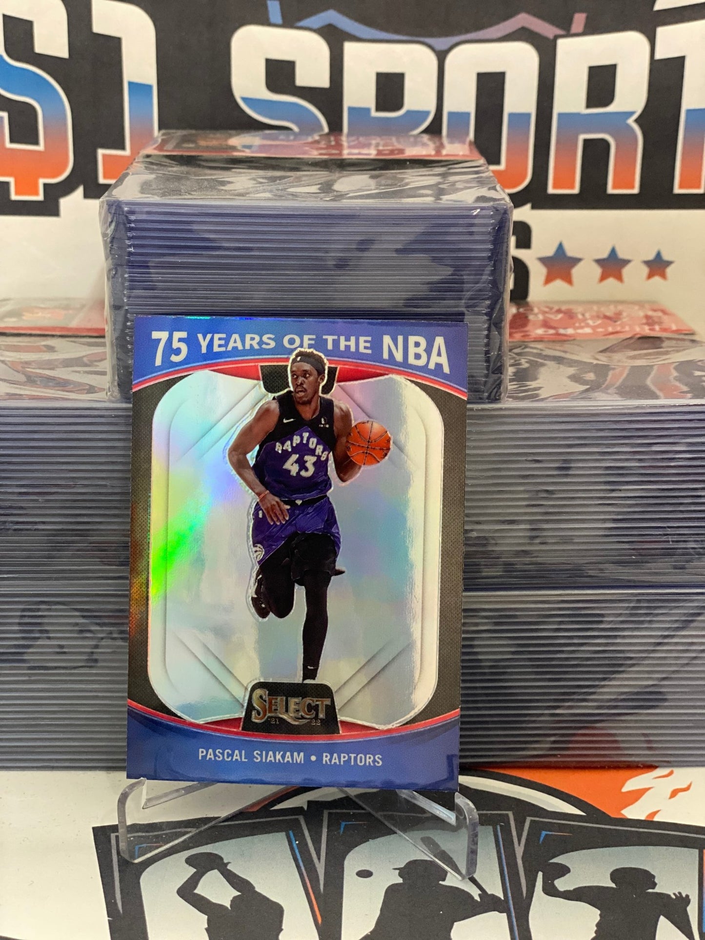 2021 Panini Prizm (75 Years of NBA) Pascal Siakam #58