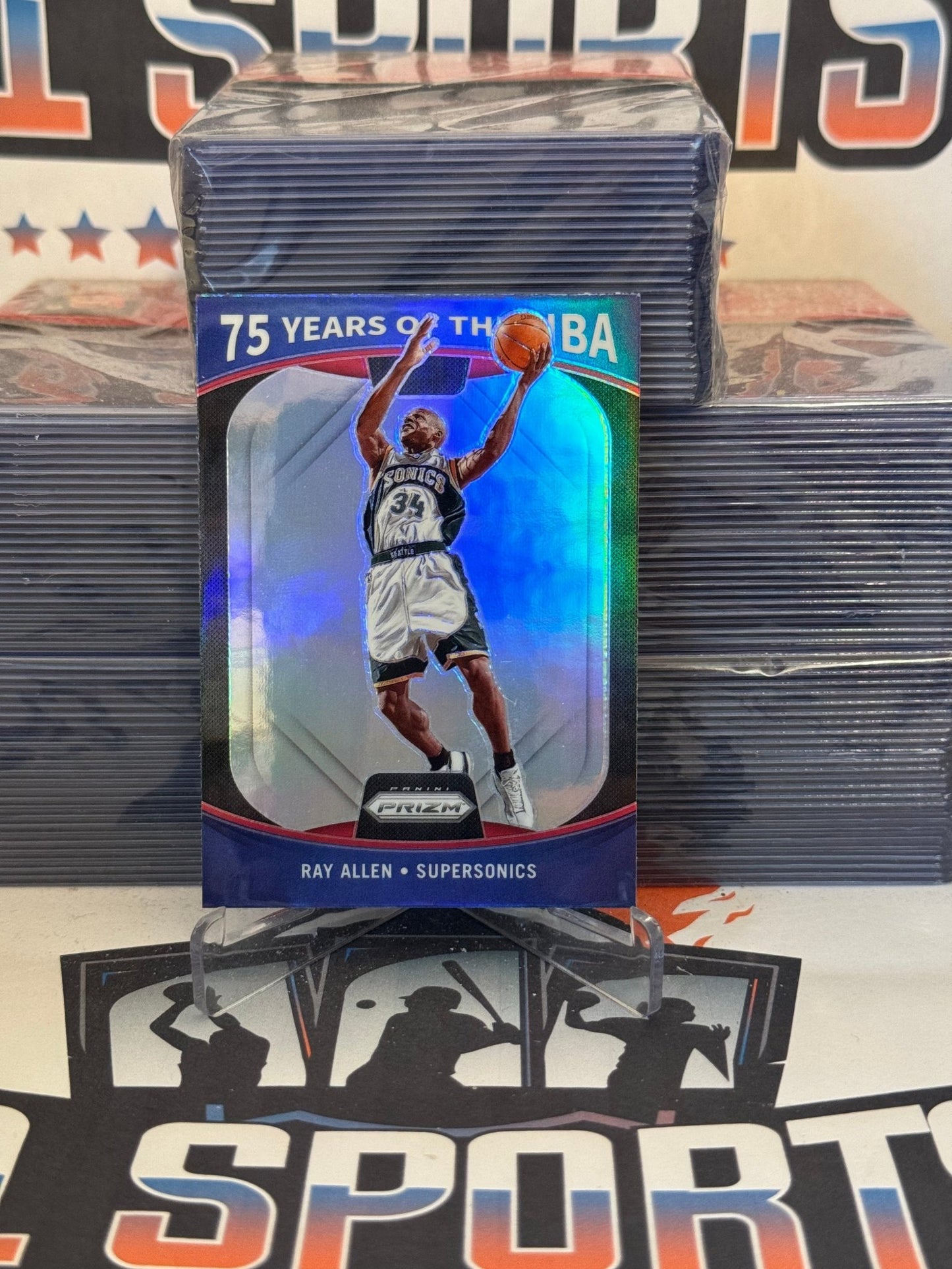 2021 Panini Prizm (75 Years of the NBA) Ray Allen #19