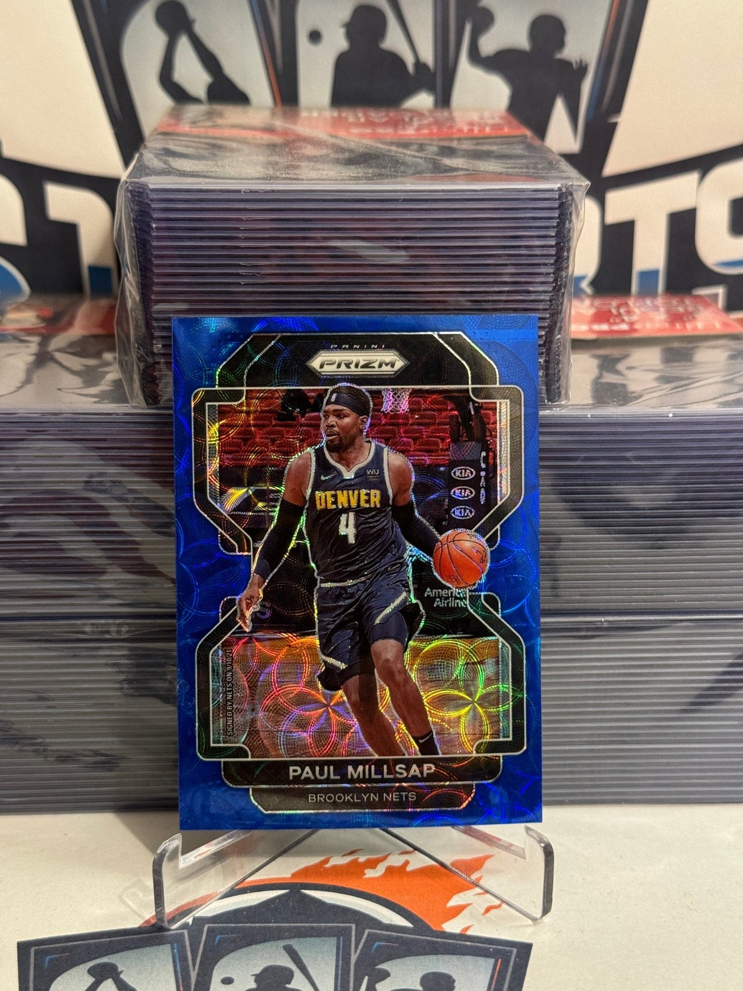 2021 Panini Prizm (Blue Choice Prizm 15/39) Paul Millsap #46