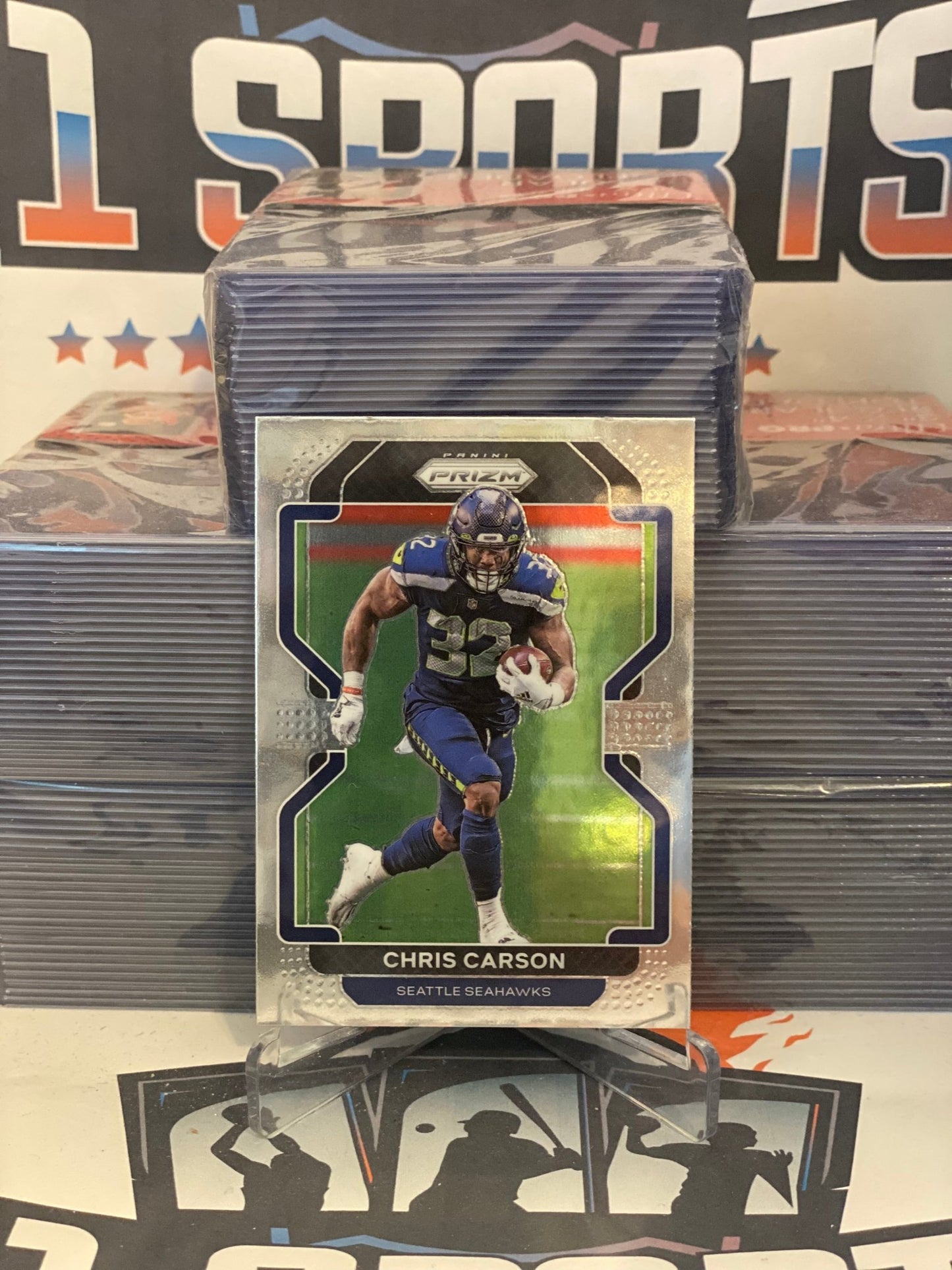 2021 Panini Prizm Chris Carson #46