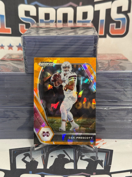 2021 Panini Prizm Draft Picks (Orange Ice Prizm) Dak Prescott #9
