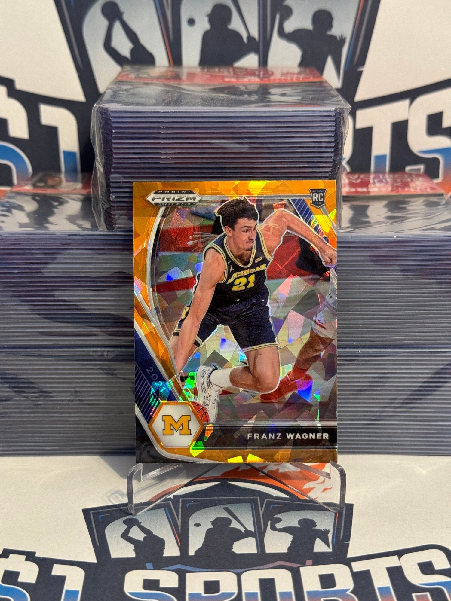 2021 Panini Prizm Draft Picks (Orange Ice Prizm) Franz Wagner Rookie #9