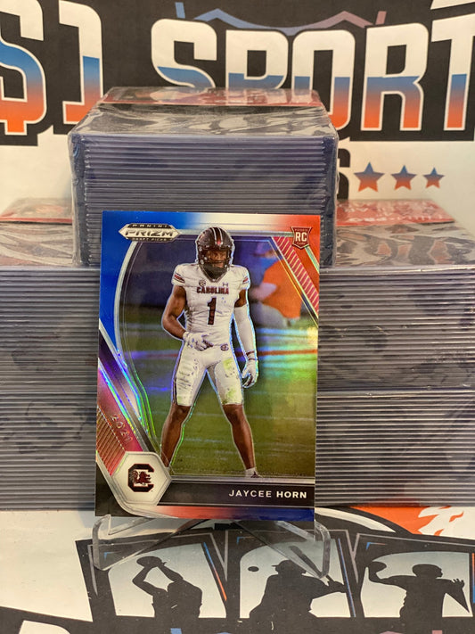 2021 Panini Prizm Draft Picks (Red White Blue Prizm) Jaycee Horn Rookie #142