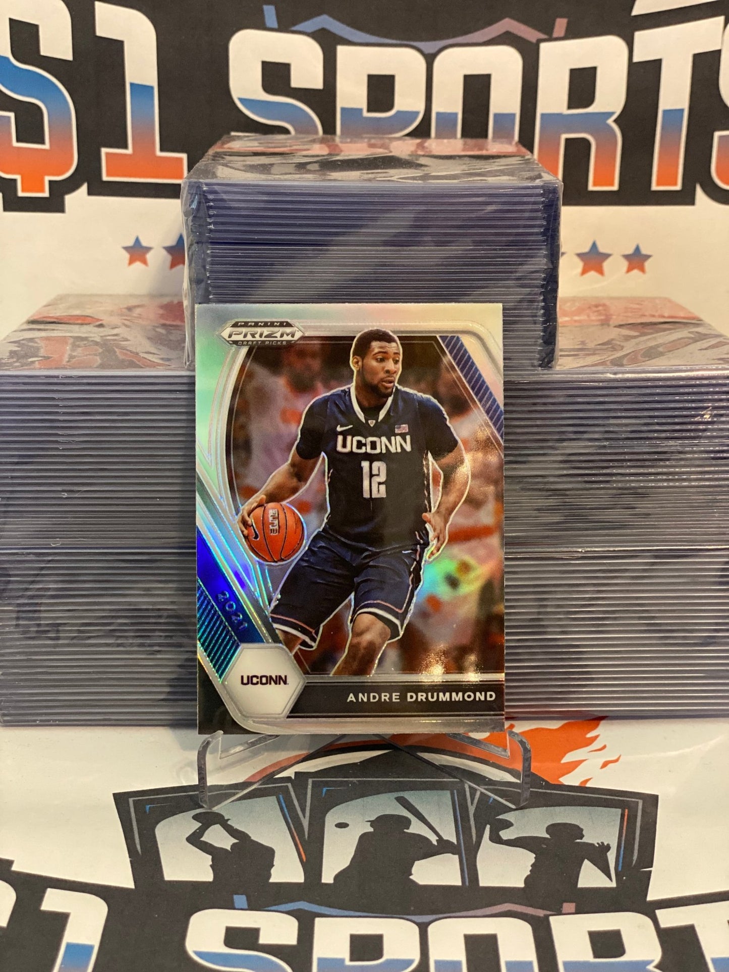 2021 Panini Prizm Draft Picks (Silver Prizm) Andre Drummond #92