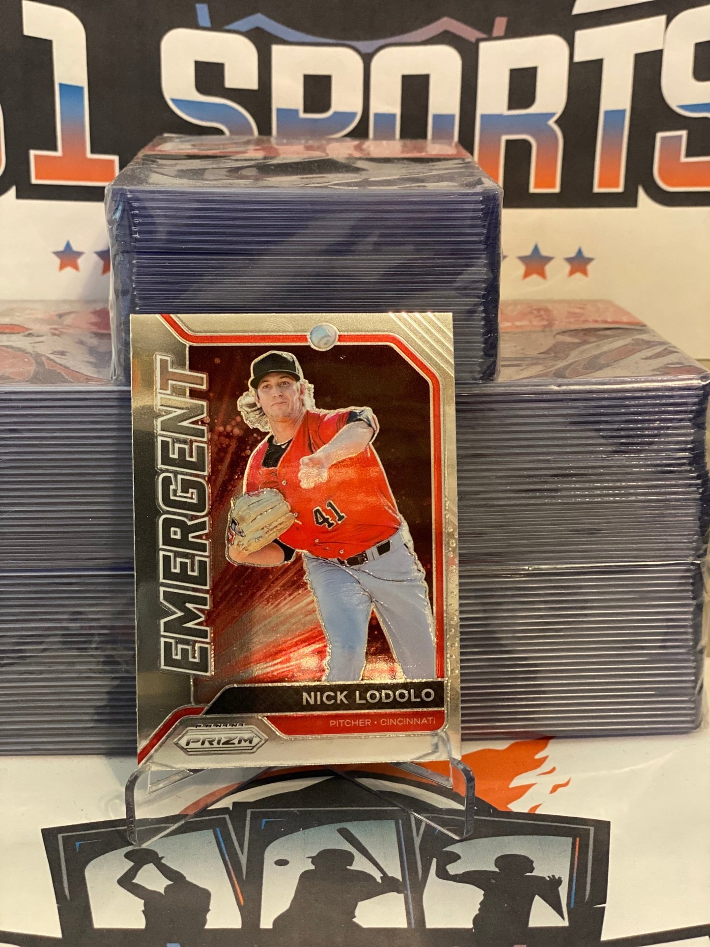 2021 Panini Prizm (Emergent) Nick Lodolo #EM14