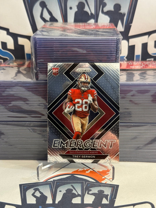 2021 Panini Prizm (Emergent) Trey Sermon Rookie #E-19