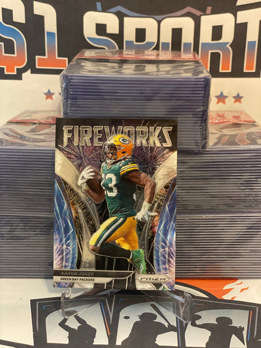 2021 Panini Prizm (Fireworks) Aaron Jones #F-4