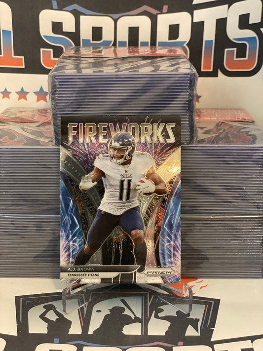 2021 Panini Prizm (Fireworks) A.J. Brown #F-8