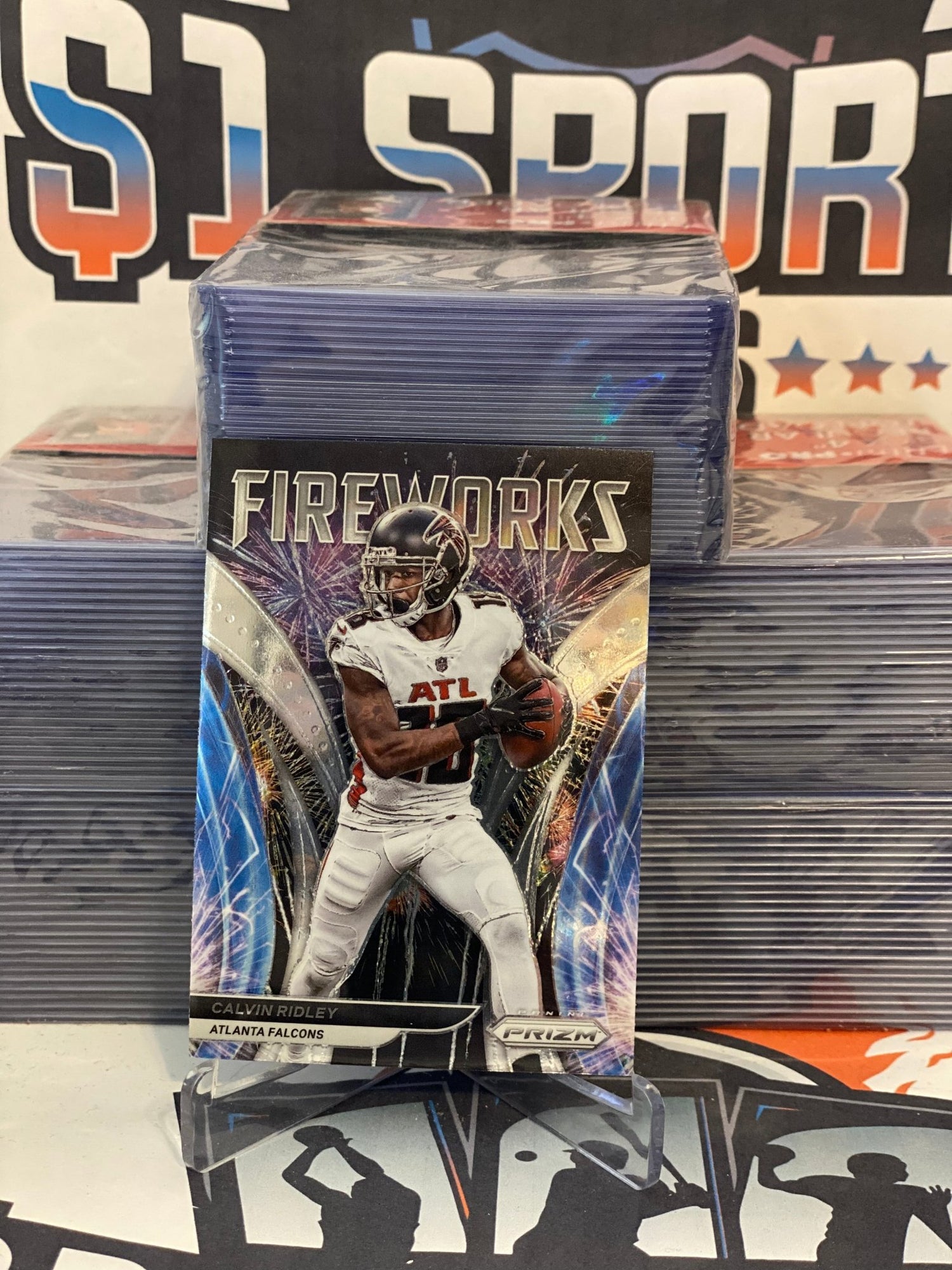 2021 Panini Prizm (Fireworks) Calvin Ridley #F-7