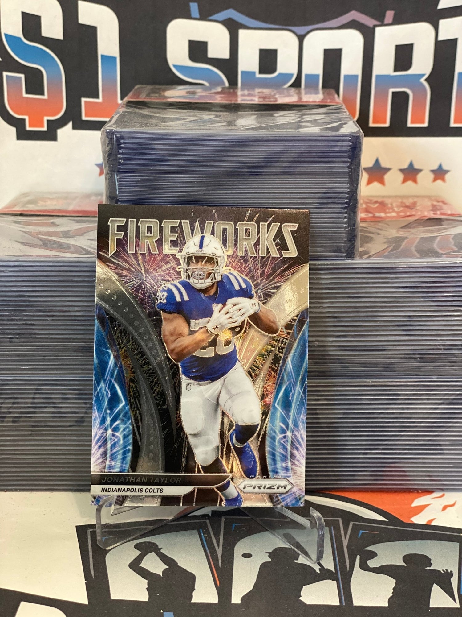 2021 Panini Prizm (Fireworks) Jonathan Taylor #F-3