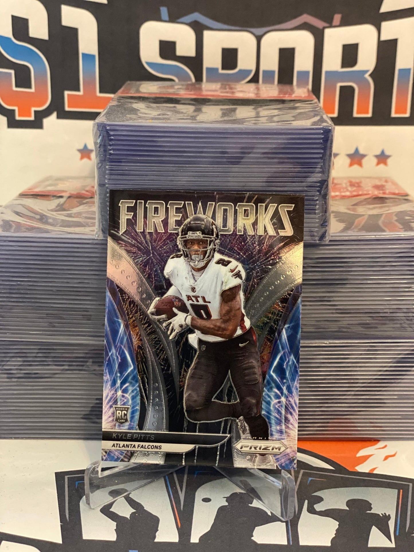 2021 Panini Prizm (Fireworks) Kyle Pitts Rookie #F-13