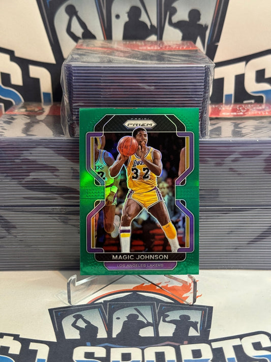 2021 Panini Prizm (Green Prizm) Magic Johnson #248