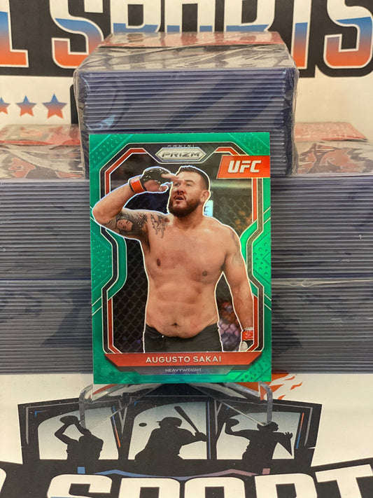 2021 Panini Prizm (Green Prizm) UFC Augusto Sakai #18