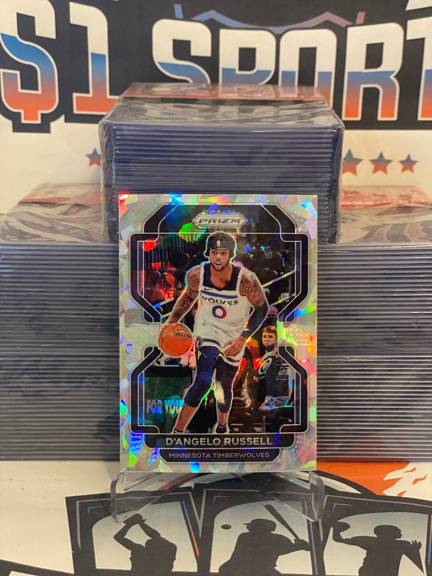 2021 Panini Prizm (Ice Prizm) D'Angelo Russell #52