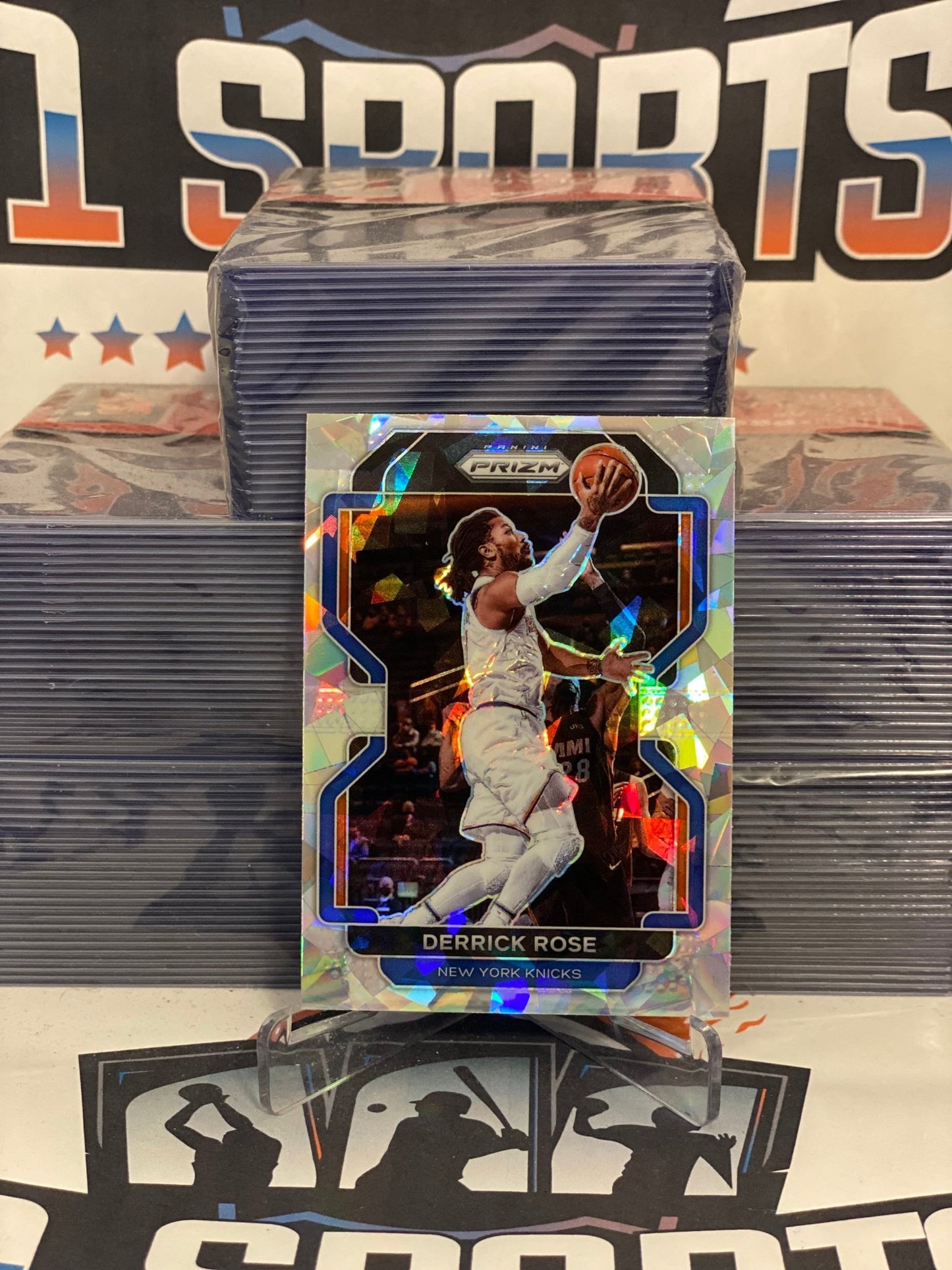 2021 Panini Prizm (Ice Prizm) Derrick Rose #82