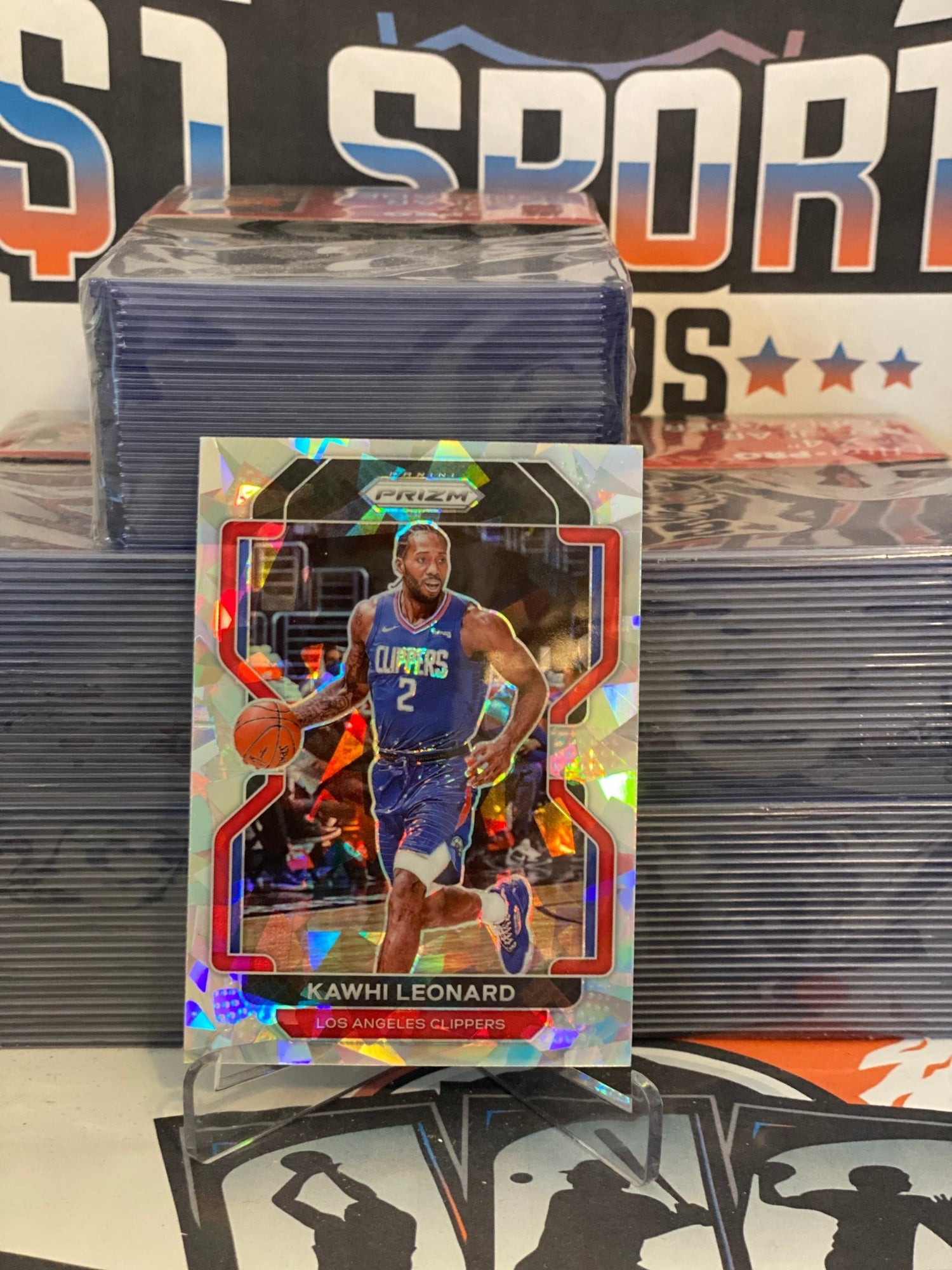 2021 Panini Prizm (Ice Prizm) Kawhi Leonard #71