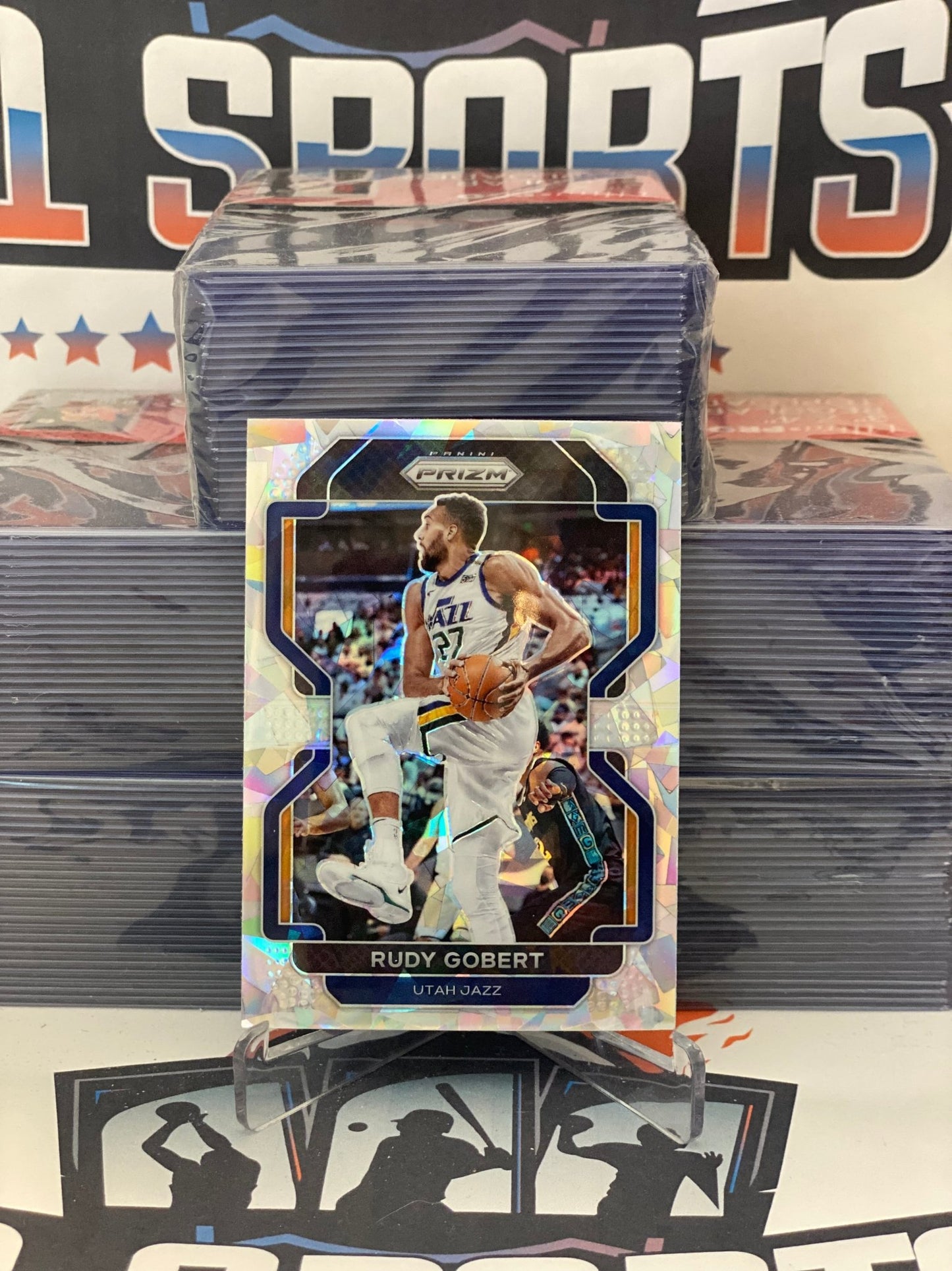 2021 Panini Prizm (Ice Prizm) Rudy Gobert #239