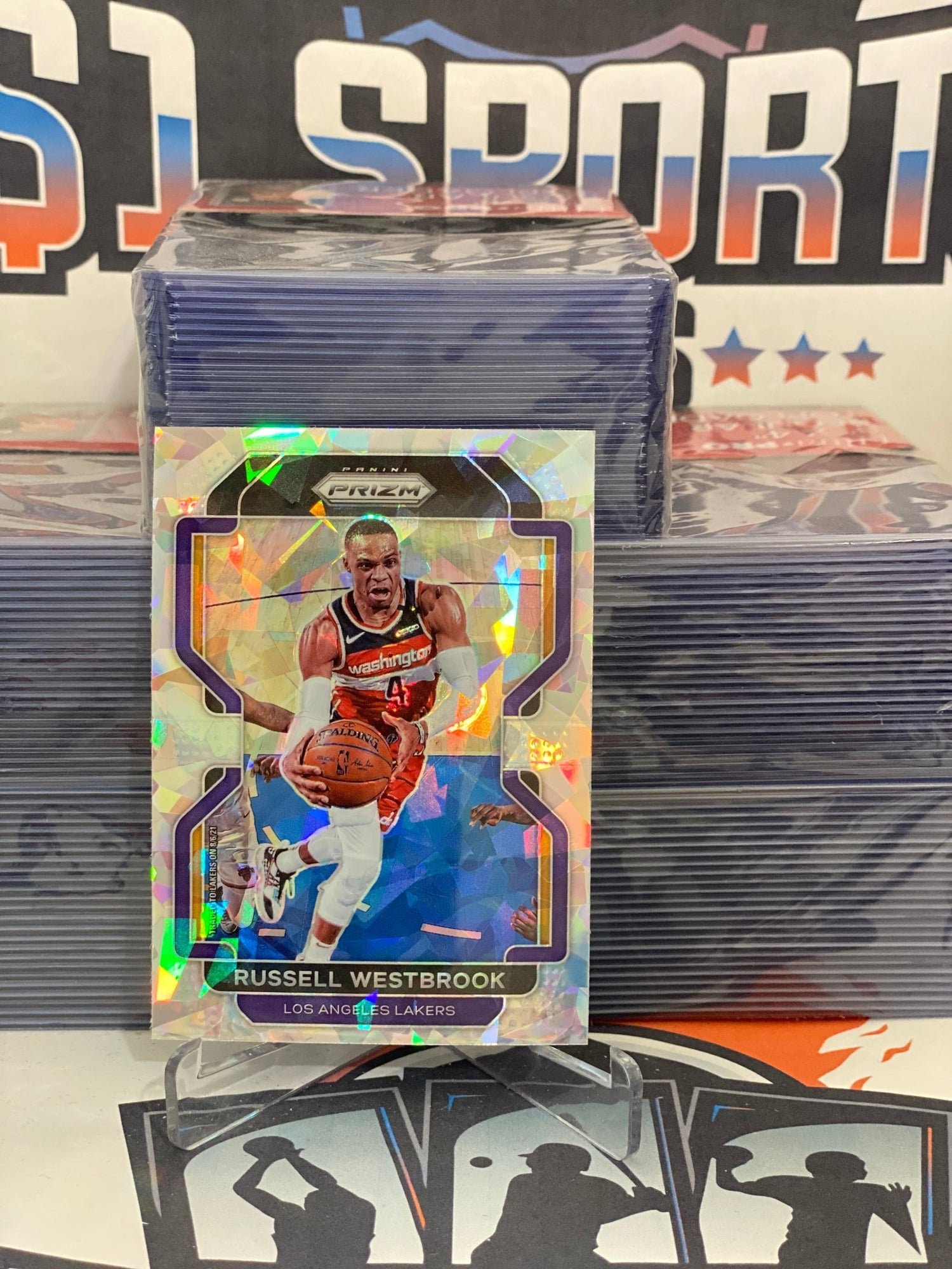 2021 Panini Prizm (Ice Prizm) Russell Westbrook #55