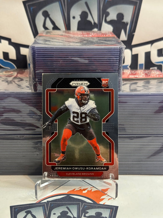 2021 Panini Prizm Jeremiah Owusu-Koramoah Rookie #389