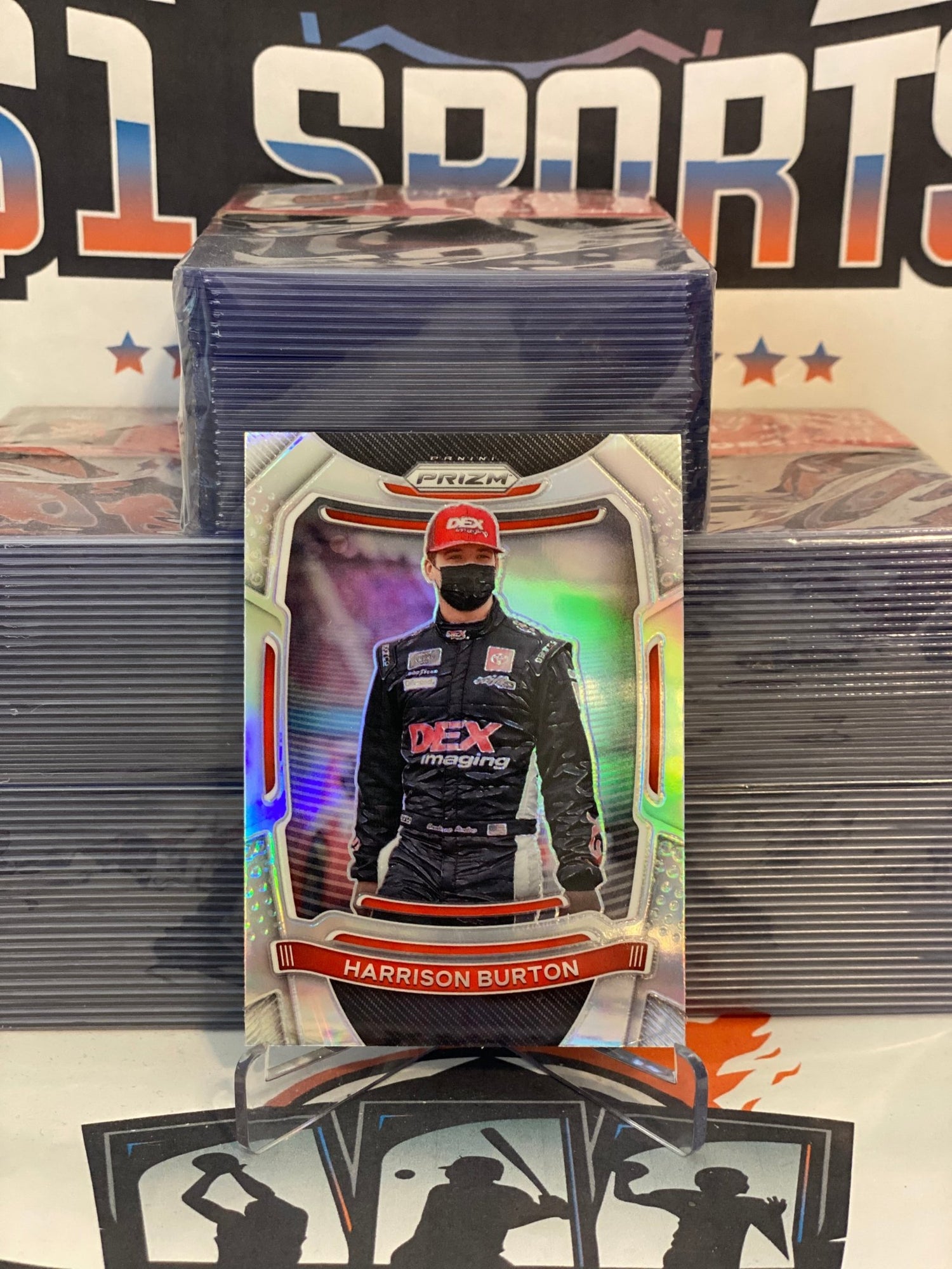 2021 Panini Prizm NASCAR (Silver Prizm) Harrison Burton #50