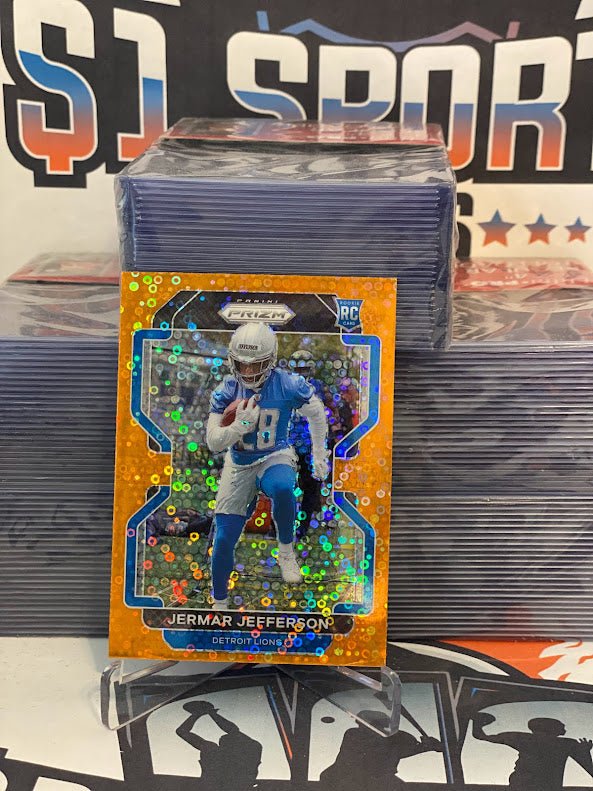 2021 Panini Prizm (Orange Disco Prizm) Jemar Jefferson Rookie #404