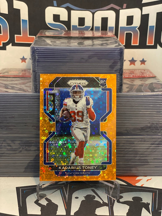 2021 Panini Prizm (Orange Disco Prizm) Kadarius Toney Rookie #342