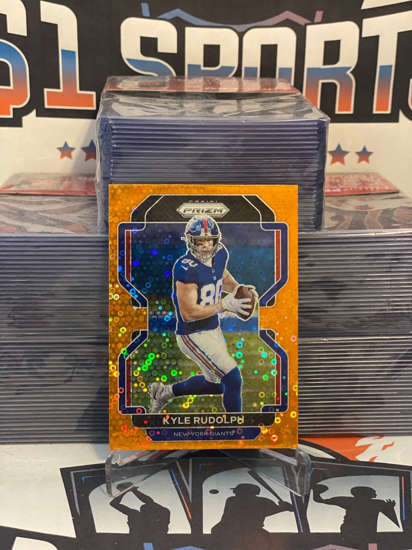 2021 Panini Prizm (Orange Disco Prizm) Kyle Rudolph #230