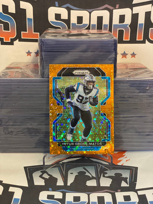 2021 Panini Prizm (Orange Disco Prizm) Yetur Gross-Matos #319